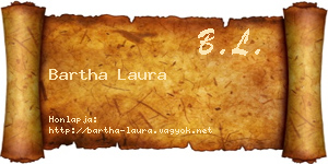Bartha Laura névjegykártya